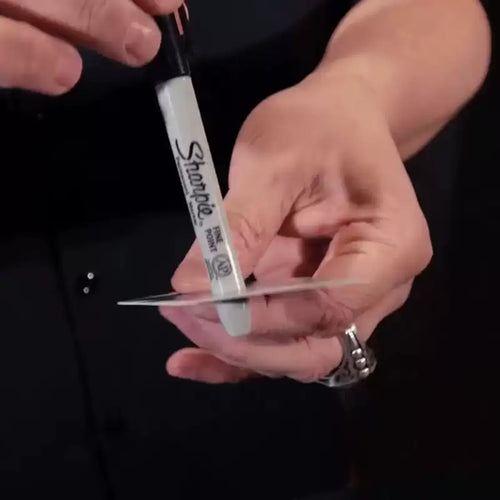 All New Sharpie Thru Magic Tricks Pen Through Card Classic Penetration Magia
