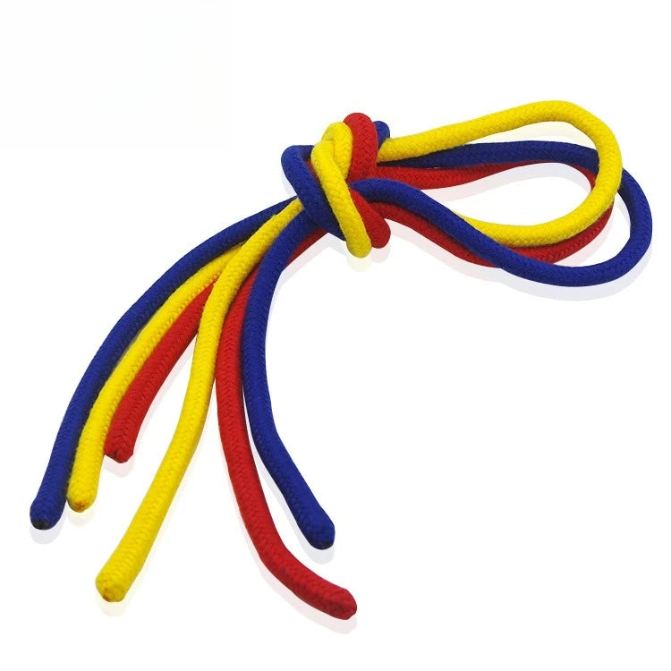 Triple Color Linked Rings Magic Trick Magnetic Gimmick Rope Set