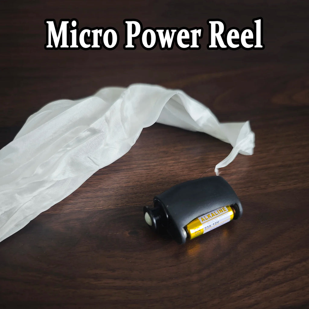 Micro Power Reel Magic Tricks Mini Flying Silk Device Motorized Reel