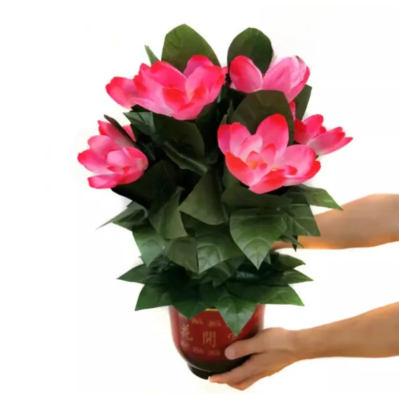 ‌10 Roses Blooming Flower Remote Control Magic Prop for Weddings & Parties Flower Trick