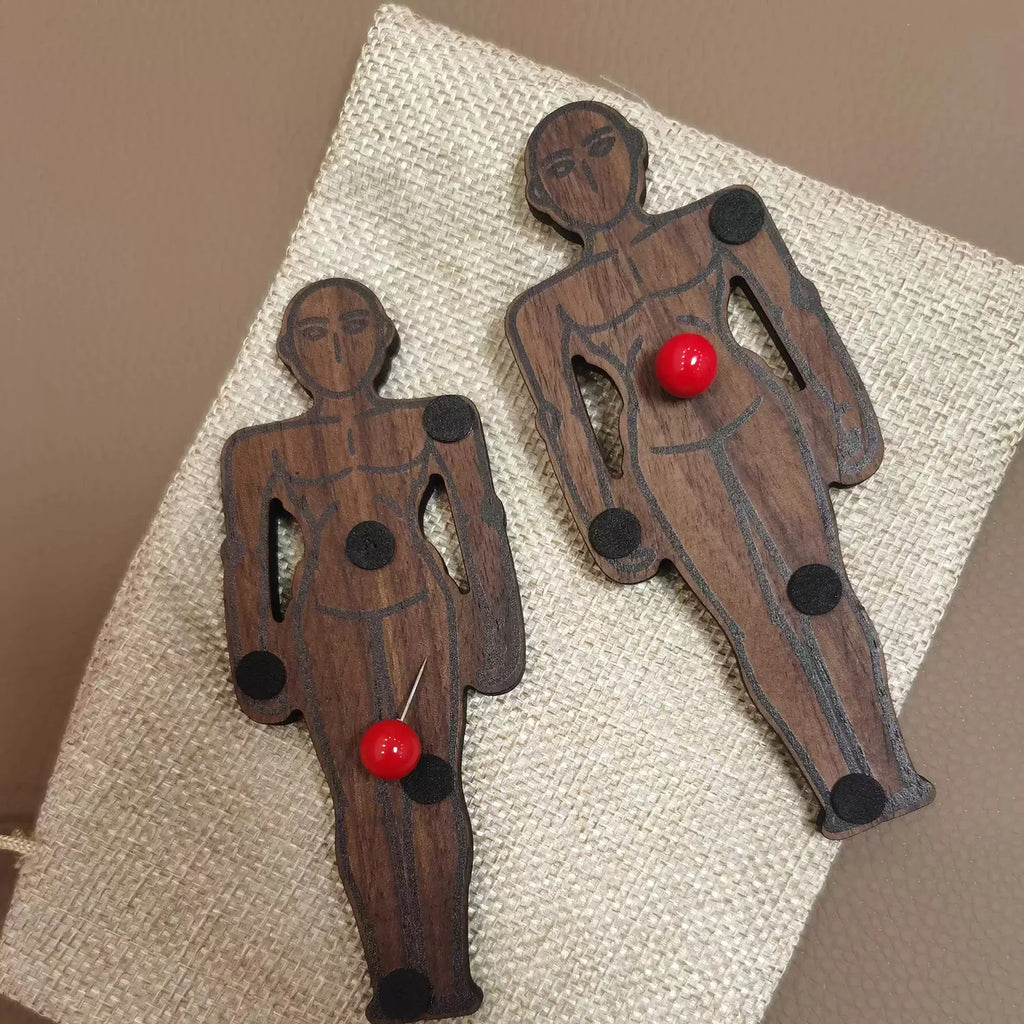 Empathy Doll (Walnut) Magic Tricks Psychological Empathy and Synchronized Voodoo