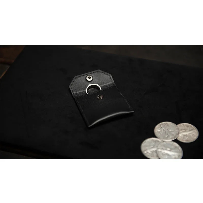 FPS Coin Wallet Close Up Magic Tricks Hand Made Leather Coin Purse