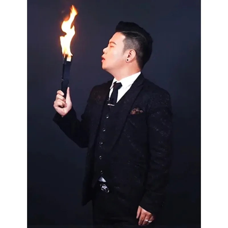 Fire Fan Magic Trick - Flaming Fan Production