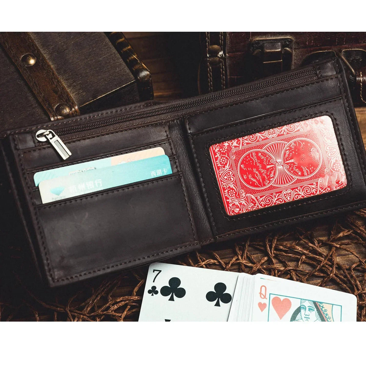 L Deck Switch Wallet by Long Magic Tricks Purse Close-up Illusions