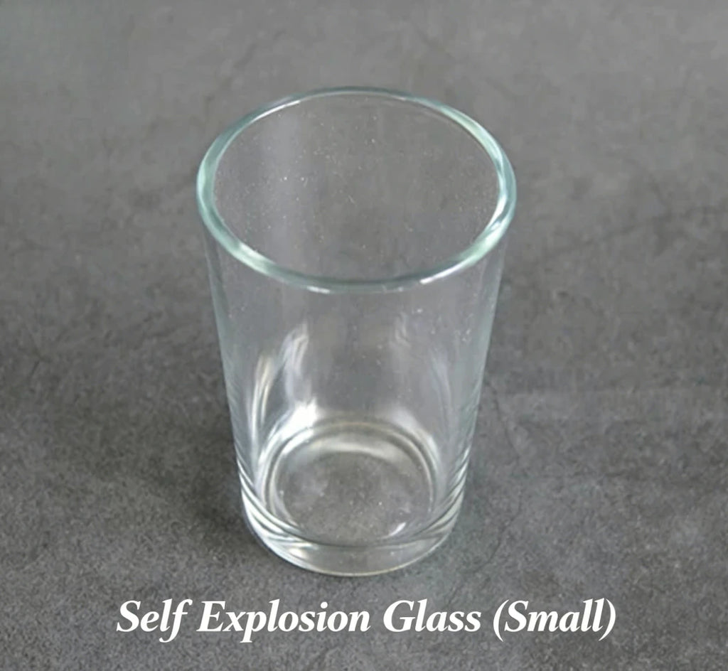 6pcs/lot SELF EXPLODING Gimmicks Glass Small Professional Magic Tricks