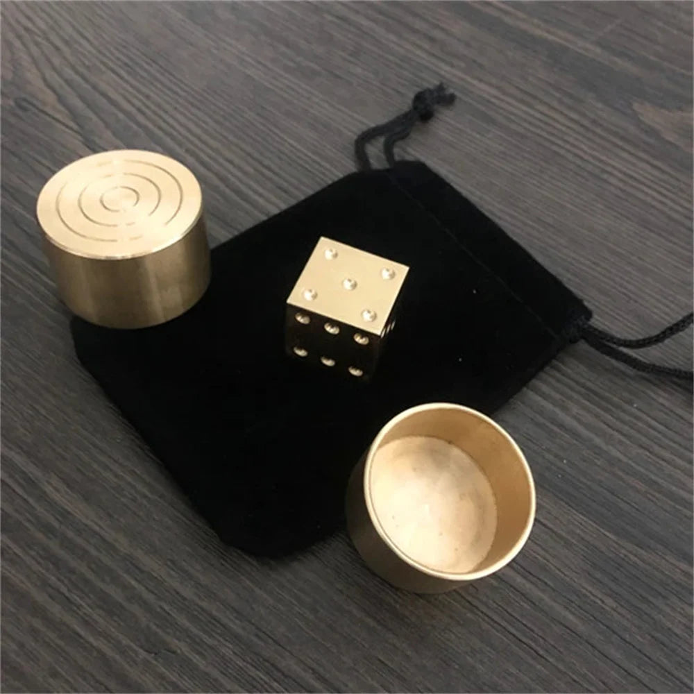 Super Mental Die (Brass) Magic Tricks Stage Close Up Magia