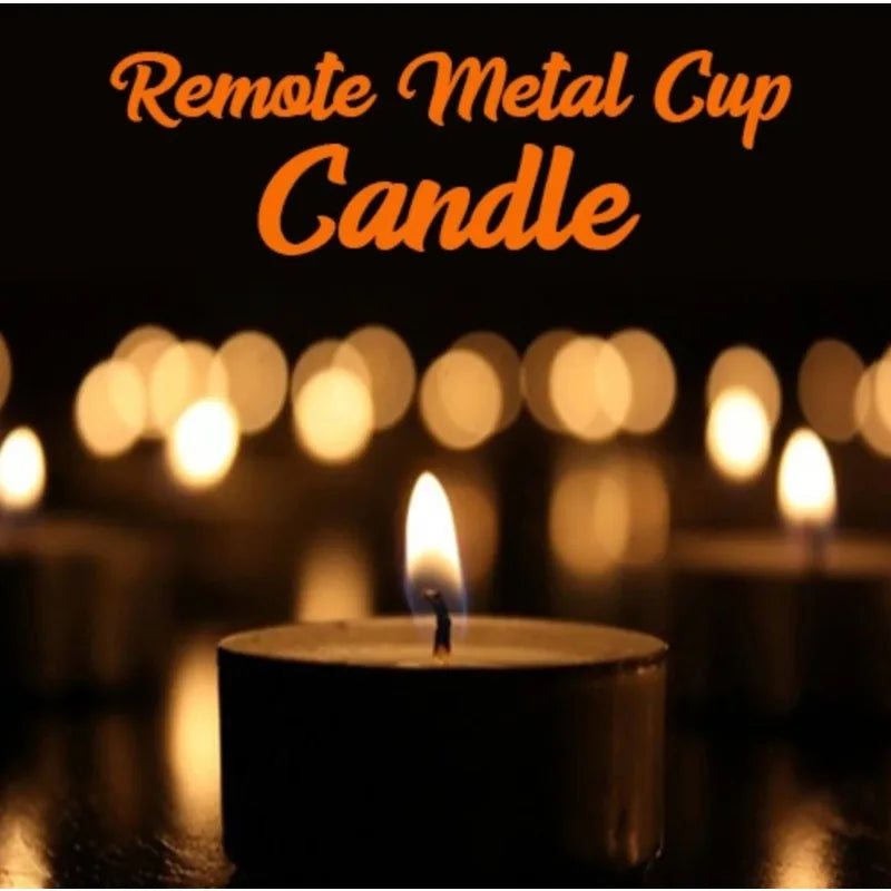 Remote Metal Cup Candle Mentalism Magic Props Gimmicks Magician