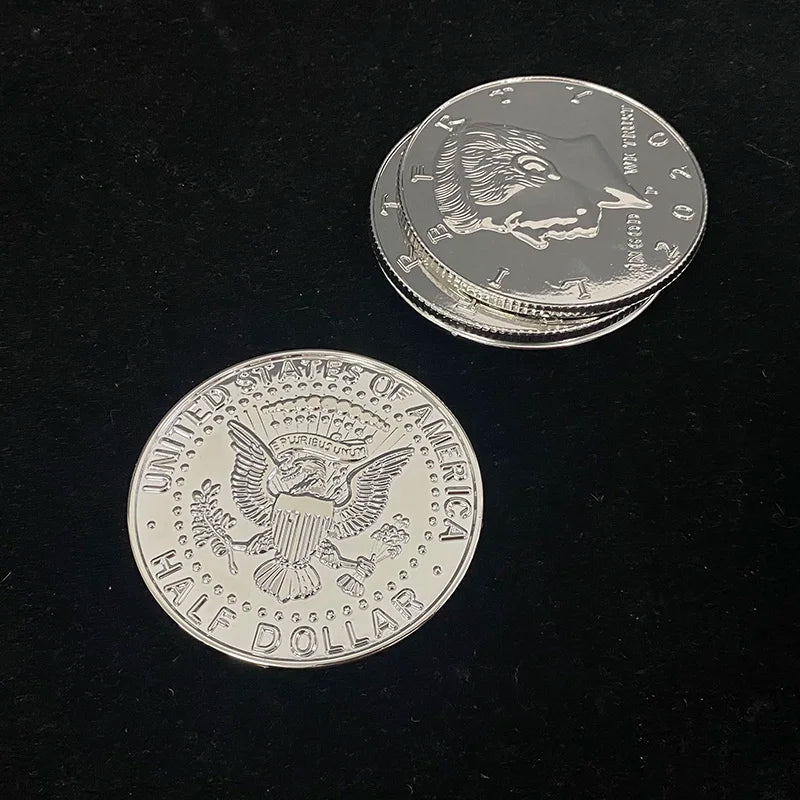 Jumbo Half Dollar (Plastic, 3 Inch) Magic Tricks Magician Close Up Street Illusions