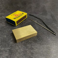 Matchbox Penetration Magic Tricks Needle Through Brass Block Magia