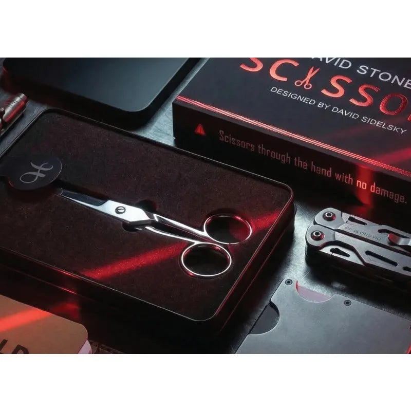 Scissors Through The Hand DAVID STONE'S SCISSORS Gimmicks Stage Magic Trick