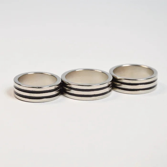 Black Double Circle Pk Ring Strong Magnetic Magnet Ring