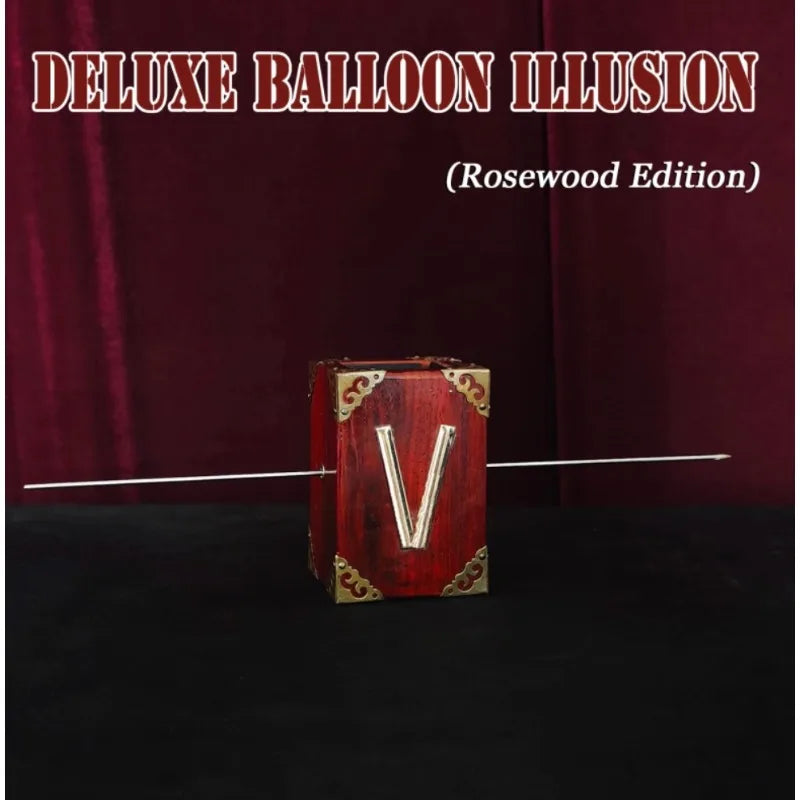 Deluxe Balloon Illusion Rosewood Edition Magic Tricks Balloon Penetration Magic