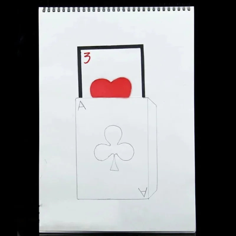 Cardiographic Exclusive Large Rise Card Prediction 390*260MM Stage Magic Tricks