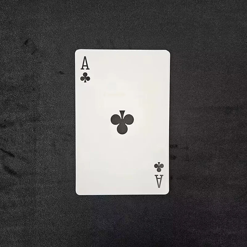 Vanishing Ace (Jumbo Cards) Magic Tricks Blank Cards Changes to Ace Card