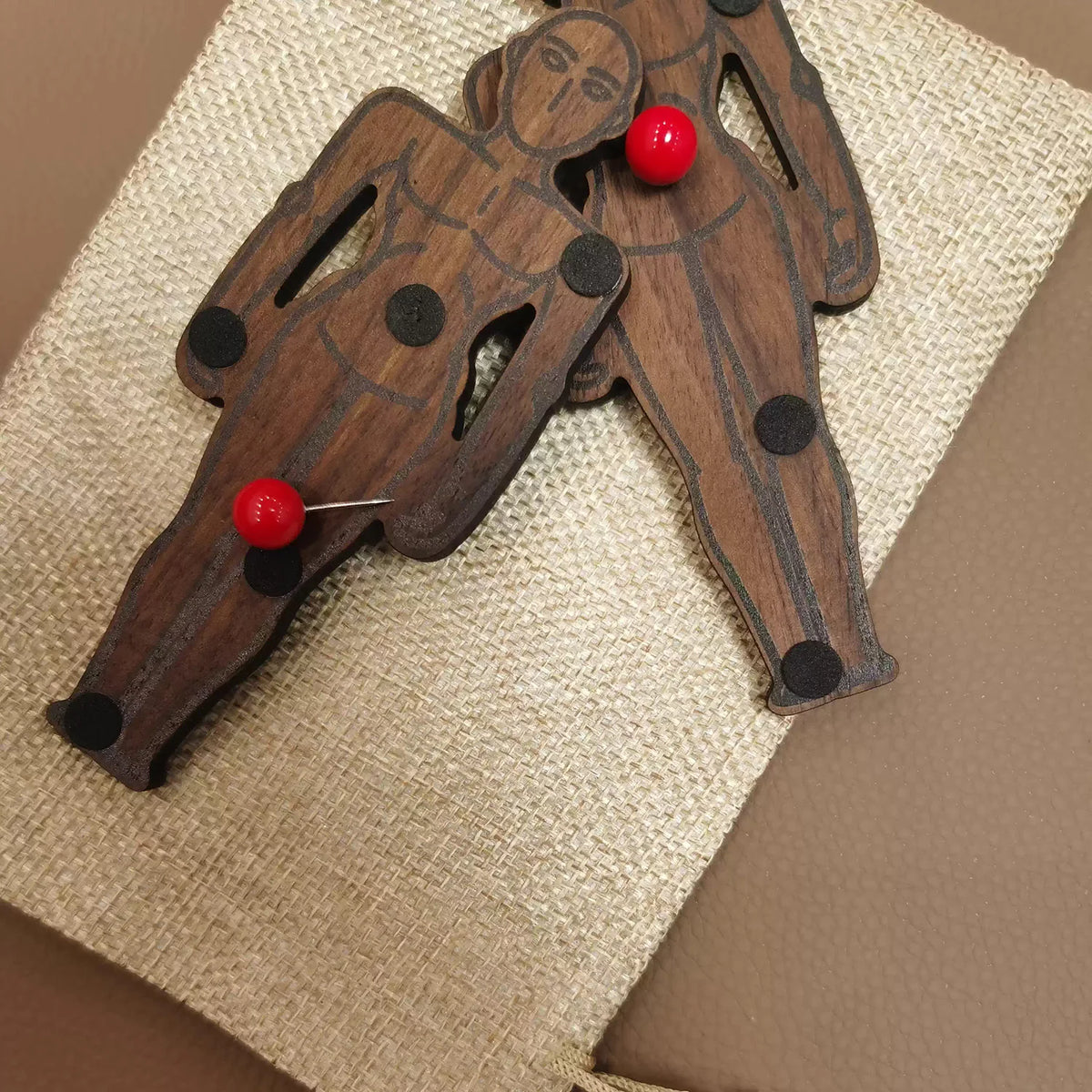Empathy Doll (Walnut) Magic Tricks Psychological Empathy and Synchronized Voodoo