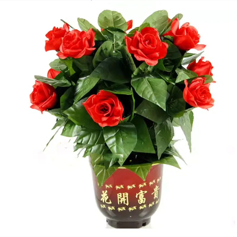 ‌10 Roses Blooming Flower Remote Control Magic Prop for Weddings & Parties Flower Trick