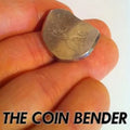 Coin Bender Magic Tricks - Borrowed Signed Coin Bending Device Mentalism Close Up Street Illusion Gimmick Professional Magician
