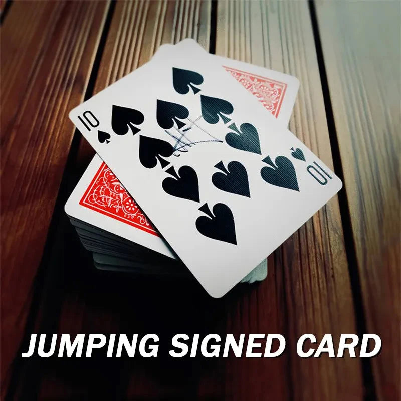 Jumping Signed Card Magic Tricks Signed Card Jumps to Top