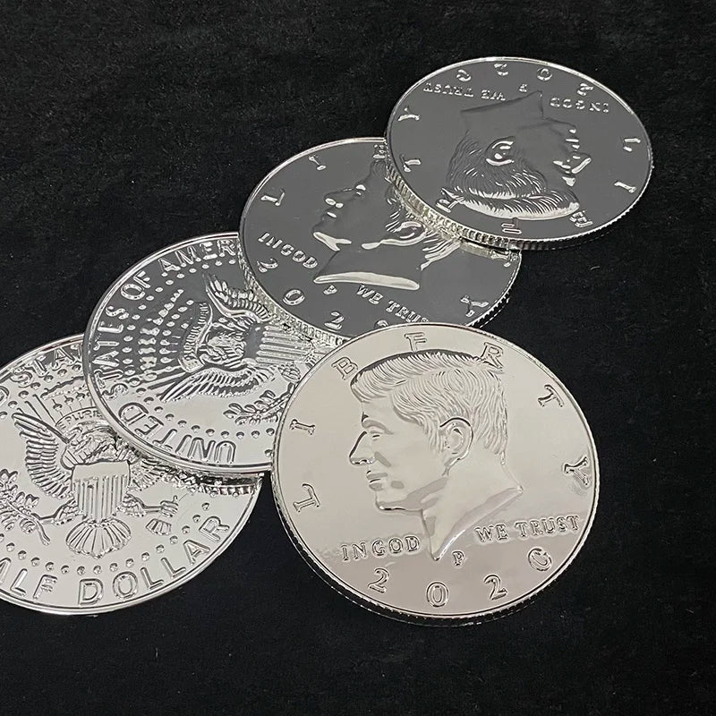 Jumbo Half Dollar (Plastic, 3 Inch) Magic Tricks Magician Close Up Street Illusions