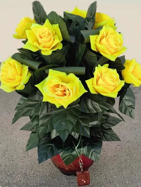 ‌10 Roses Blooming Flower Remote Control Magic Prop for Weddings & Parties Flower Trick