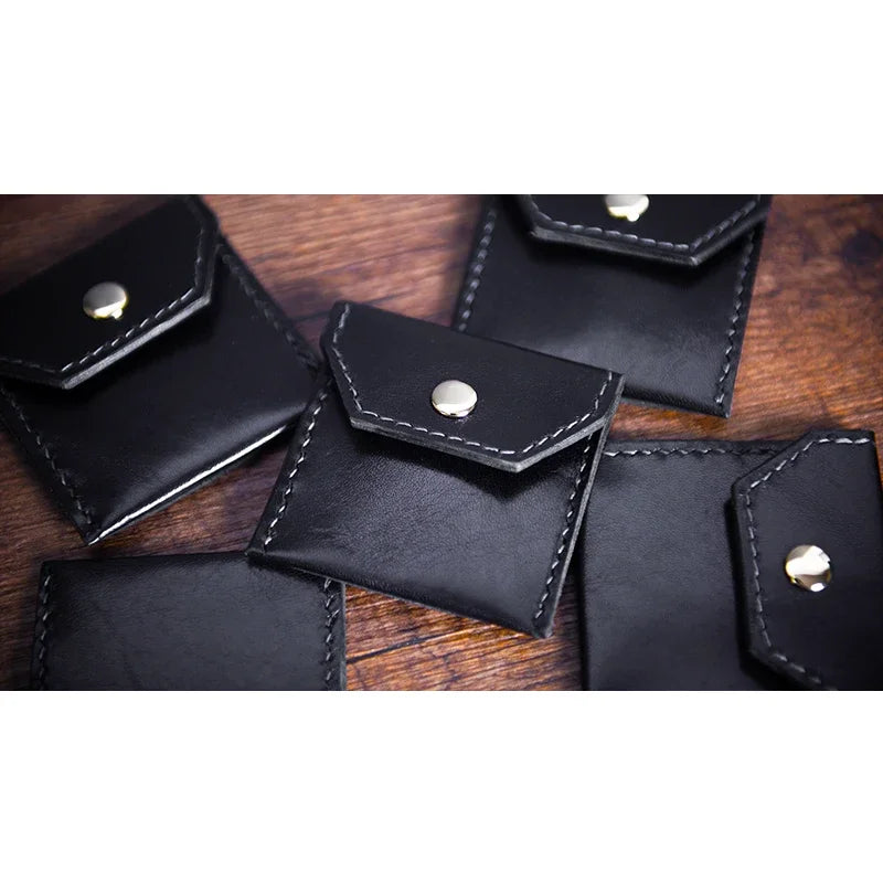 FPS Coin Wallet Close Up Magic Tricks Hand Made Leather Coin Purse