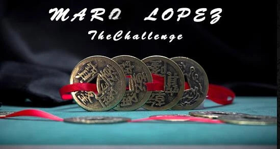 The Challenge by Mari & Paco Lopez Magic Tricks Coin Melts Thru Ribbon