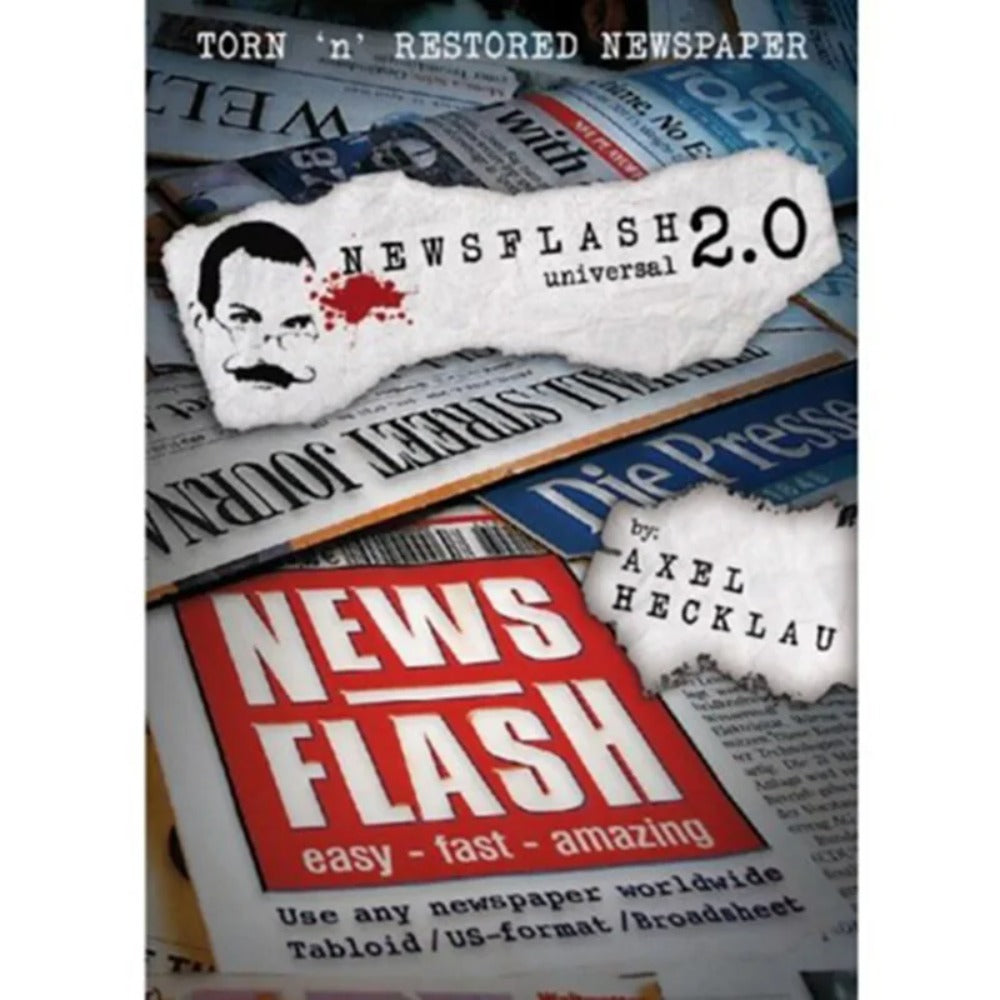 News Flash 2.0(universal) Magic Tricks Torn Restored Newspaper Impoved