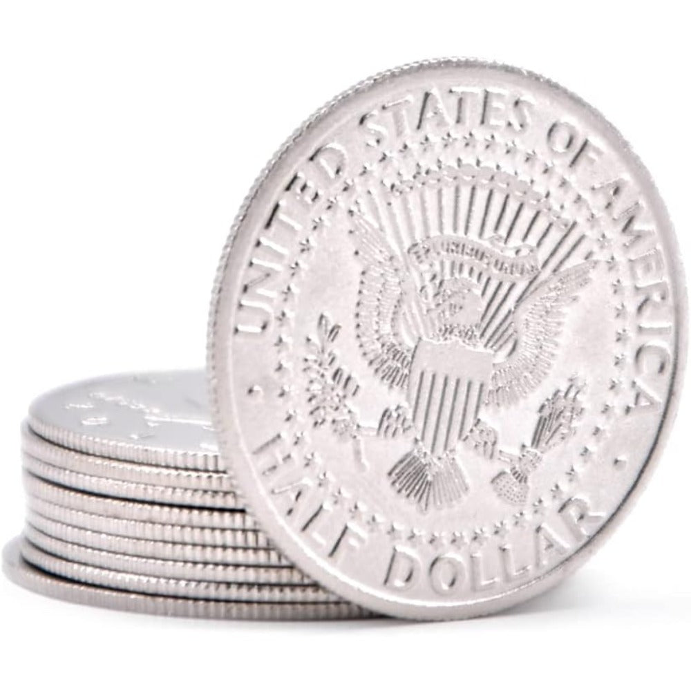 10 Pcs Super Thin Palming Coins Magic Tricks Appearing/Vanishing Coins