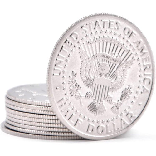 10 Pcs Super Thin Palming Coins Magic Tricks Appearing/Vanishing Coins
