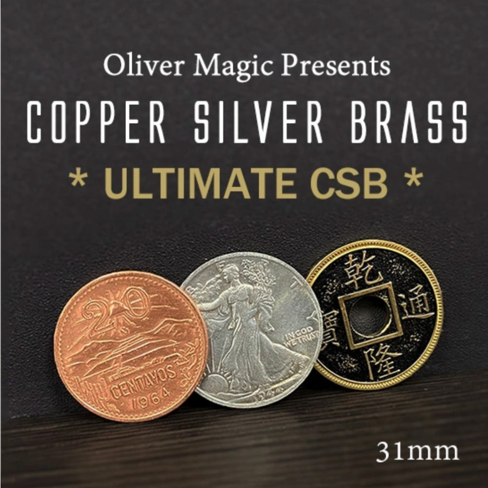 Ultimate CSB (31mm) Magic Tricks Half Dollar Size Coin Appear Vanish Magic