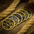 Crazy Chinese Coin Magic Tricks Moving Hole on Ancient Coin Magic Jumping