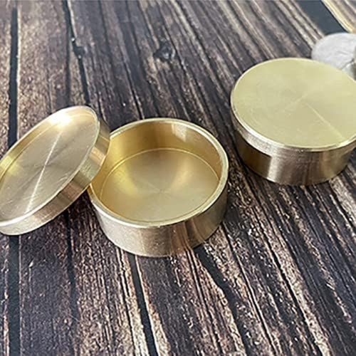 Brass Okito & Boston Box Set Magic Trick Half Dollar Size Coin Appear Vanish