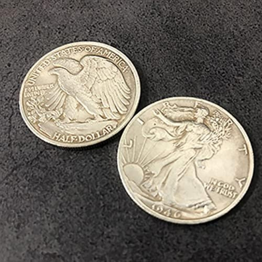Magnetic Walking Liberty Half Dollar (Super Strong, Brass) Magic Tricks