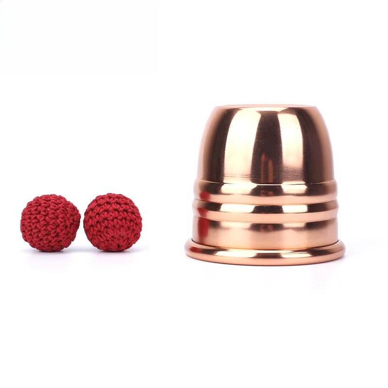 Super Copper Chop Cup (Diamter 7cm) Magic Tricks Cup and Balls Close Up