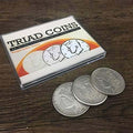 Triad Coins (Morgan Gimmick) Magic Tricks Produce Vanish Change Three Coin Magic