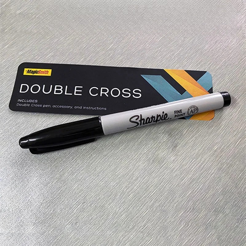 Double Cross by Mark Southworth (1 X Stamper + 1 Heart Stamper) Magic Tricks Magician Close Up Illusions Gimmick Mentalism Magia