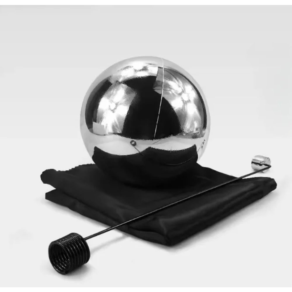 Zombie Ball with Foulard,Medium (Silver Color) Floating Magic Tricks