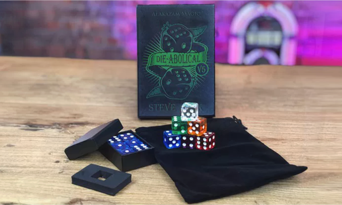 Die-Abolical V5 by Steve Cook (Gimmicks + Online Instructions) Magic Tricks Close Up