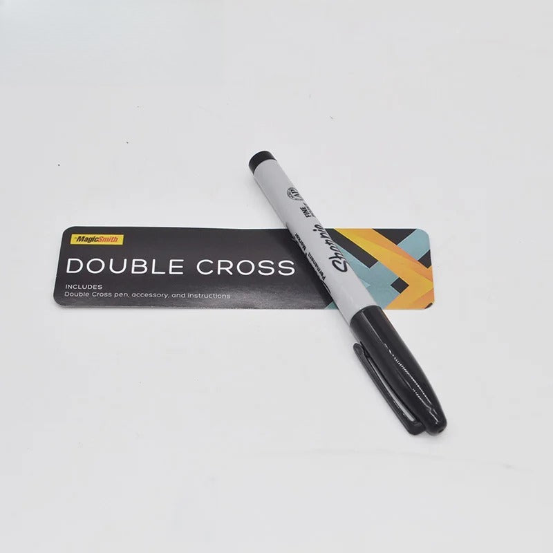 Double Cross by Mark Southworth (1 X Stamper + 1 Heart Stamper) Magic Tricks Magician Close Up Illusions Gimmick Mentalism Magia
